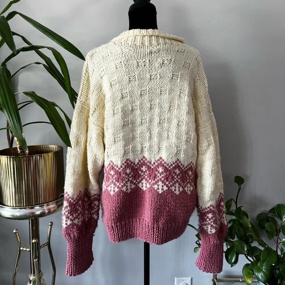 Hand made crocheted sweater - Picture 3 of 5